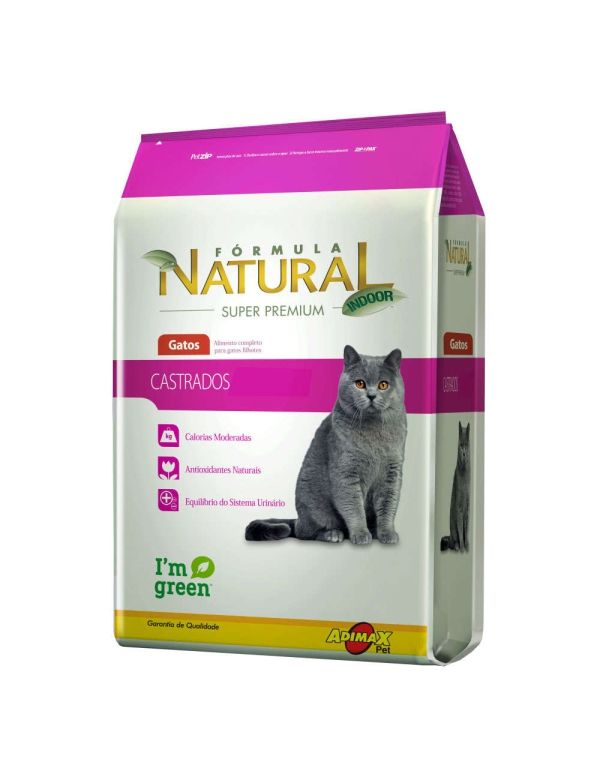 Ração Adimax Pet Formula Natural para Gatos Castrados