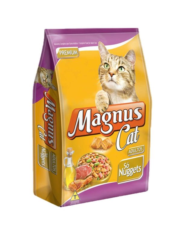 Ração Magnus Cat Só Nuggets para Gatos Adultos