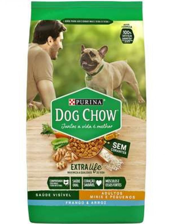 Ração Nestlé Purina Dog Chow Adultos Raças Pequenas Frango e Arroz