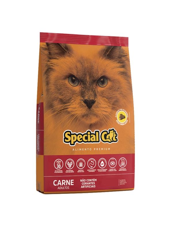 Ração Special Cat Premium Carne para Gatos Adultos