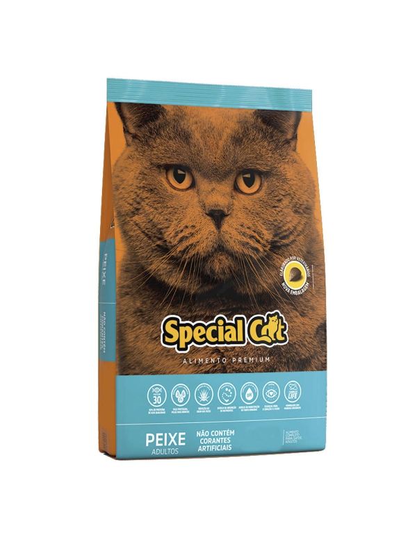Ração Special Cat Premium Peixe para Gatos Adultos