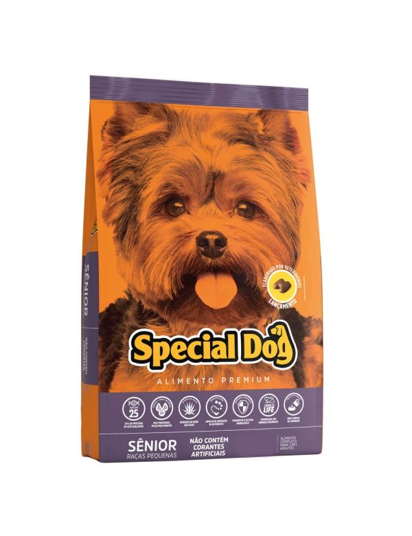 Ração Special Dog Sênior Premium para Cães Adultos de Raças Pequenas